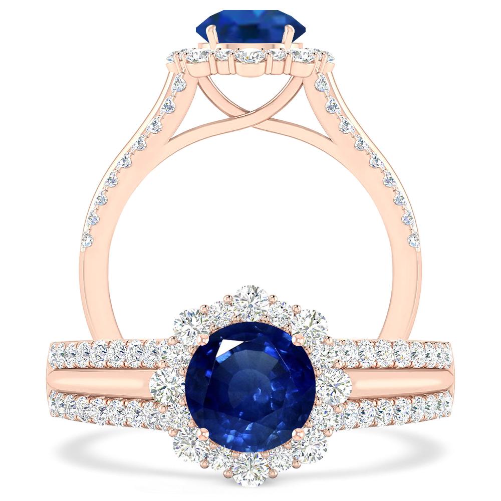 Rose Gold - Sapphire