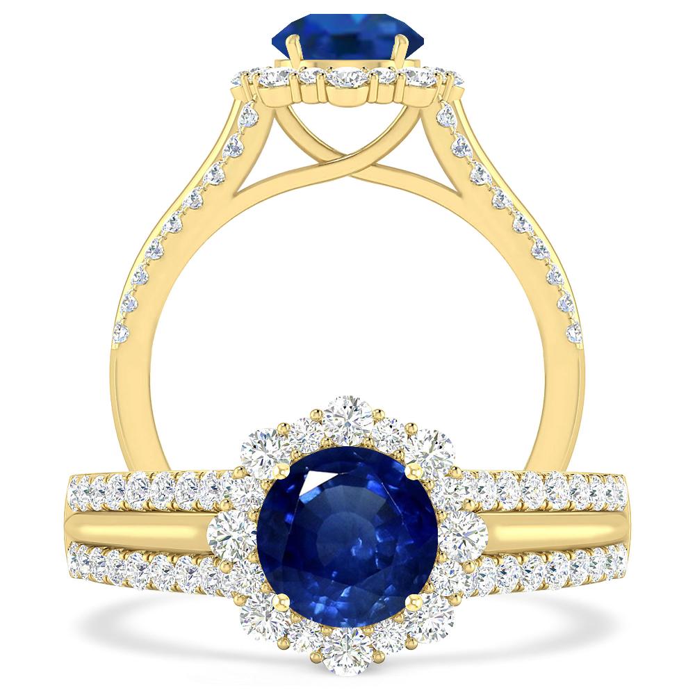 Yellow Gold - Sapphire