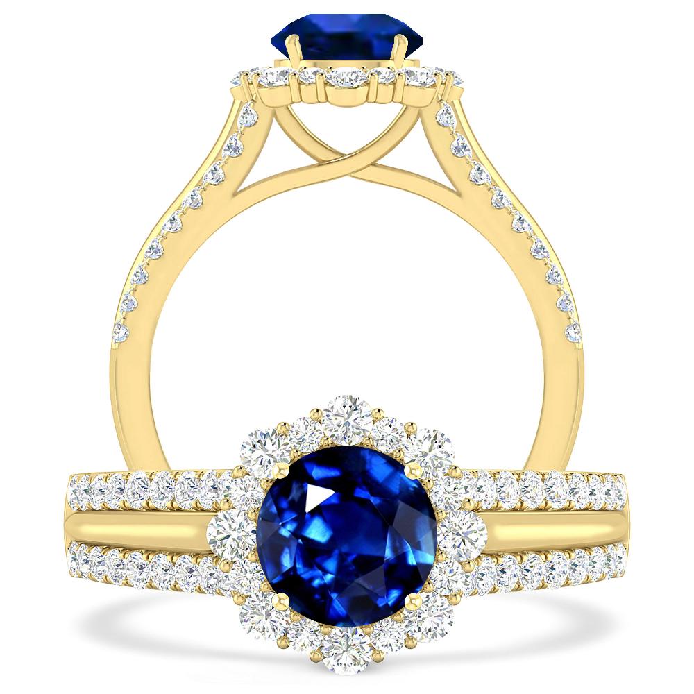 Yellow Gold - Sapphire