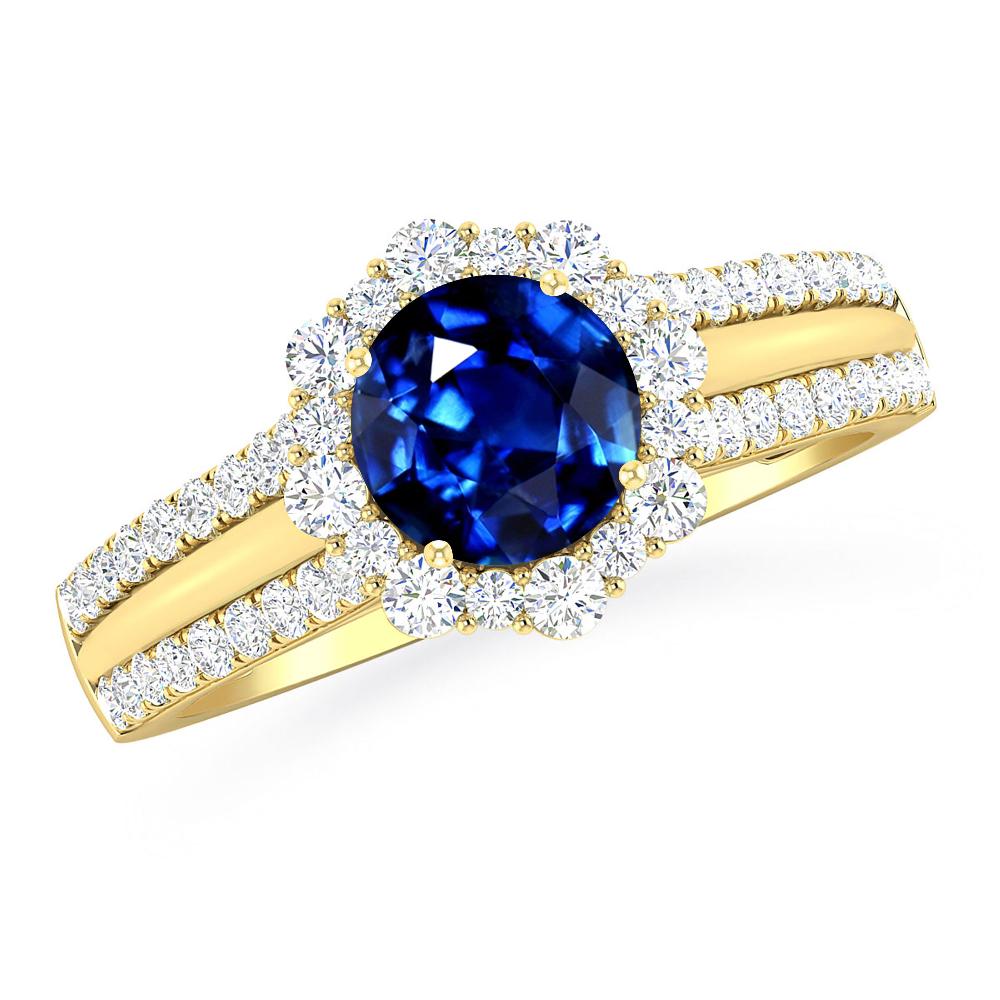 Yellow Gold - Sapphire