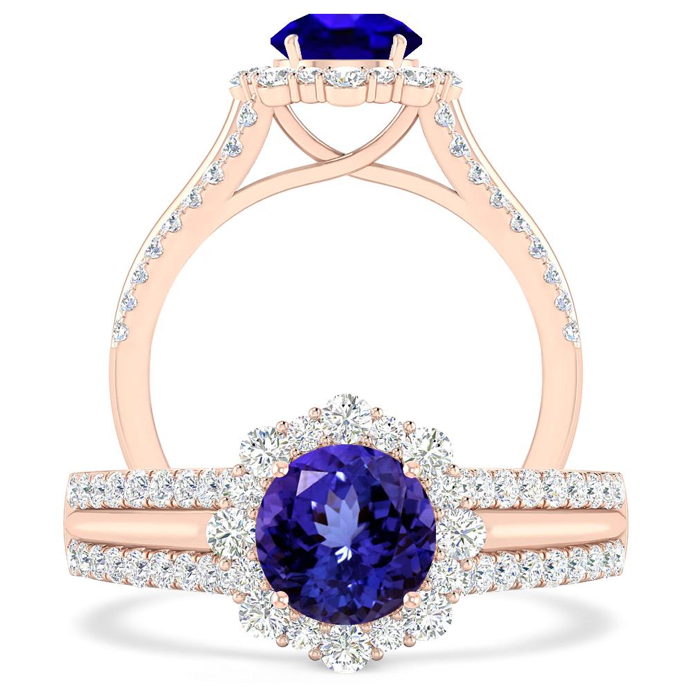 Rose Gold - Tanzanite