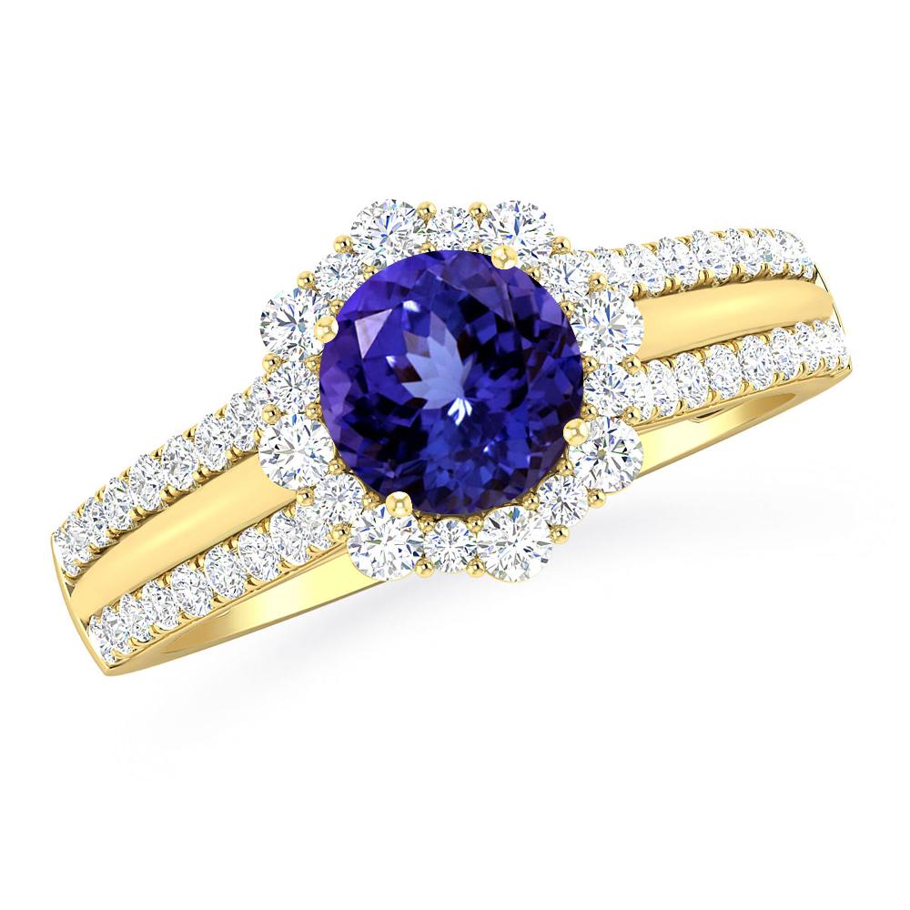 Yellow Gold - Tanzanite