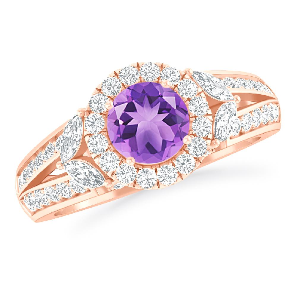 Rose Gold - Amethyst