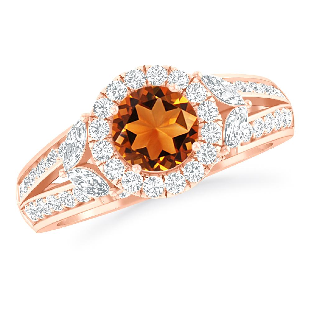 Rose Gold - Citrine