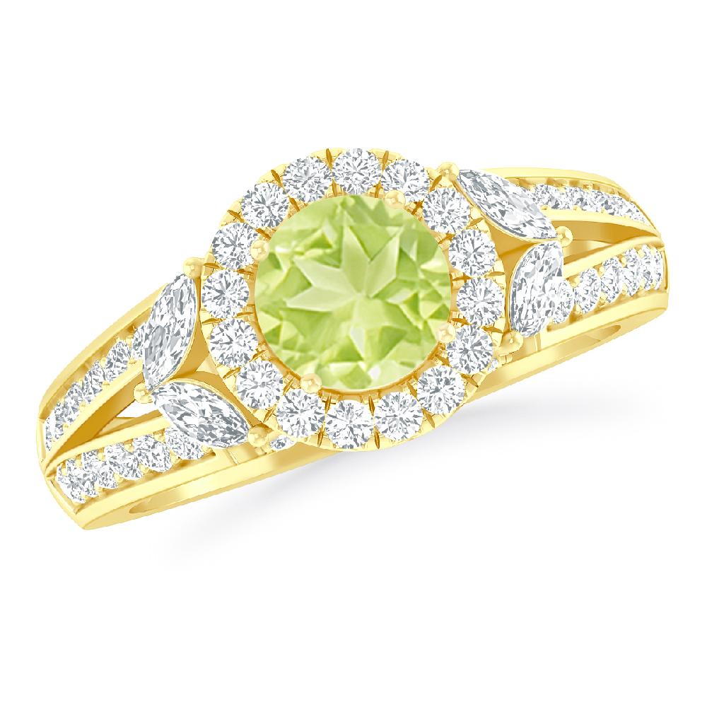 Yellow Gold - Peridot