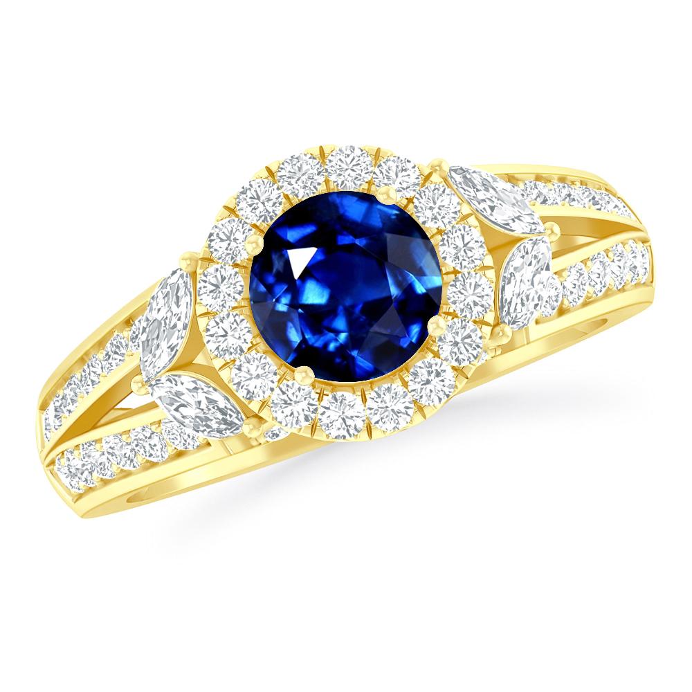 Yellow Gold - Sapphire