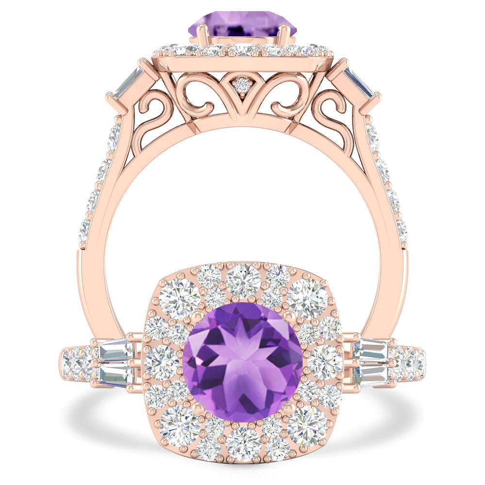 Rose Gold - Amethyst