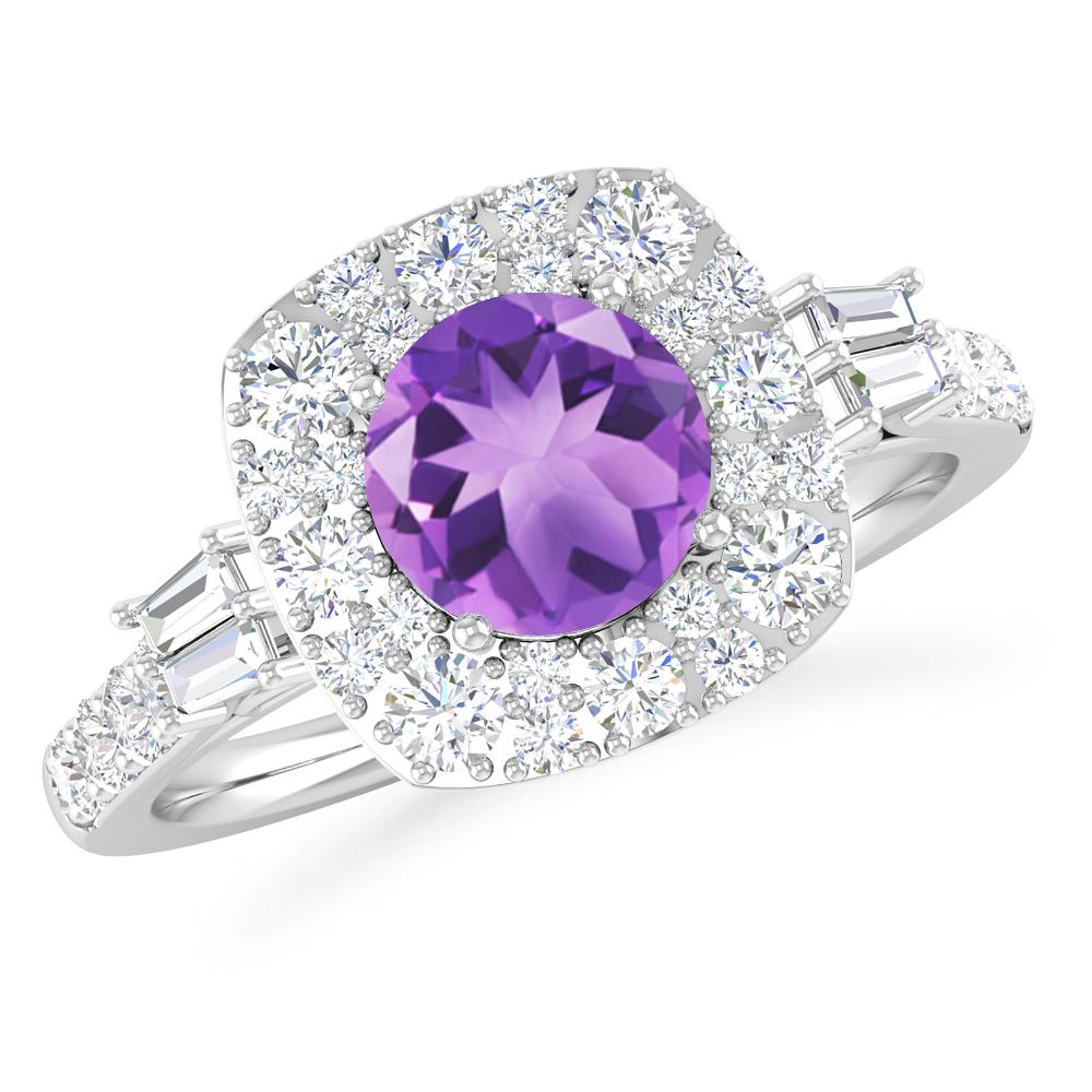 White Gold - Amethyst