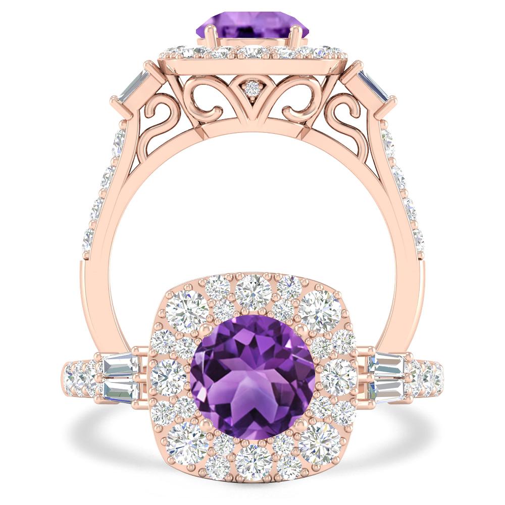 Rose Gold - Amethyst