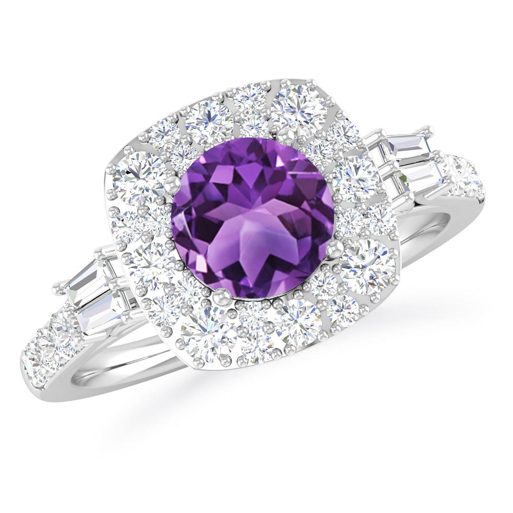 White Gold - Amethyst