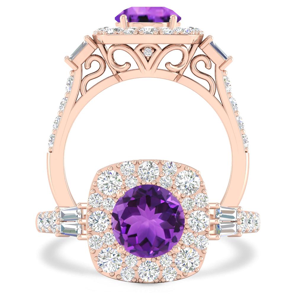 Rose Gold - Amethyst