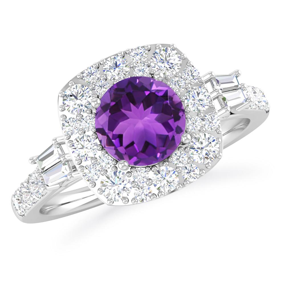 White Gold - Amethyst