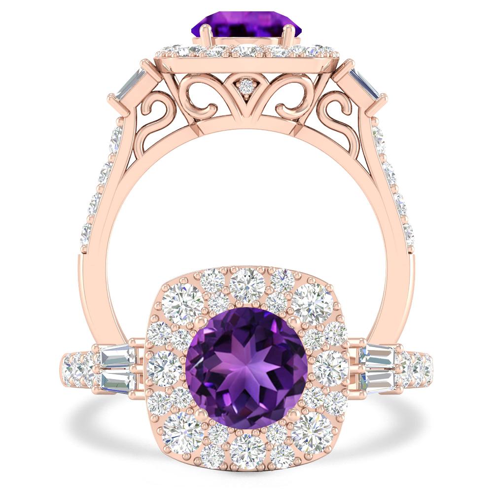 Rose Gold - Amethyst