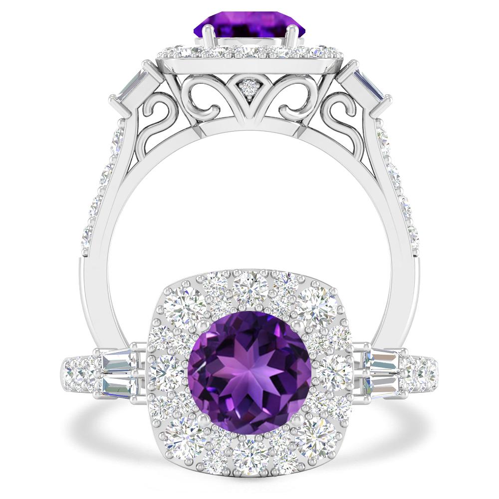 White Gold - Amethyst