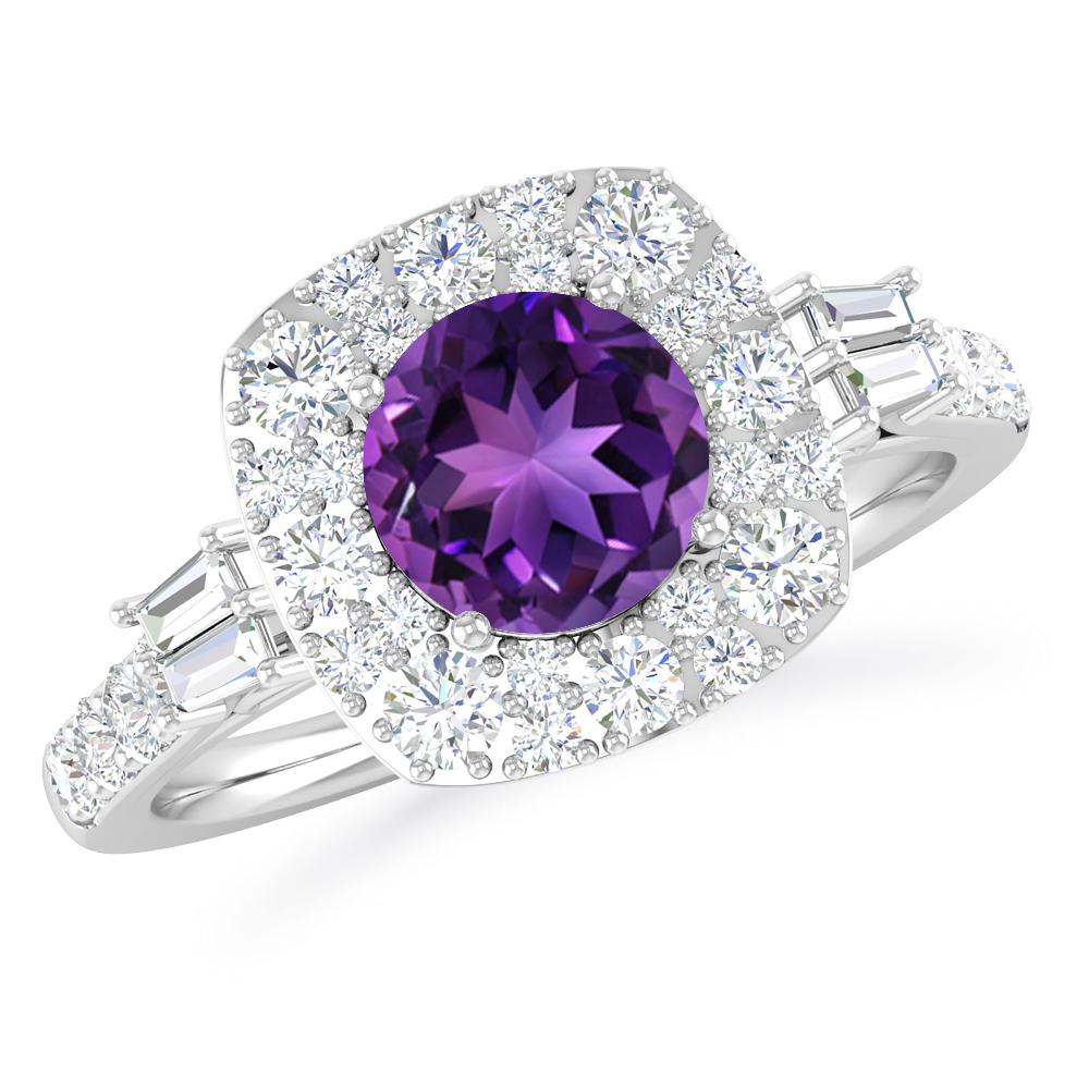 White Gold - Amethyst