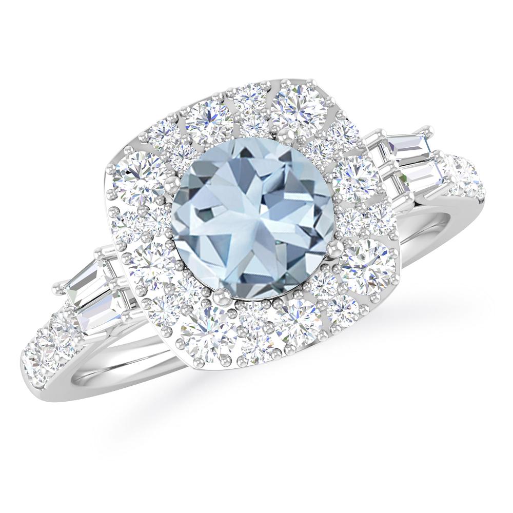 White Gold - Aquamarine