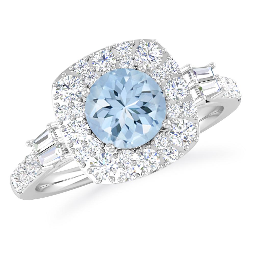 White Gold - Aquamarine