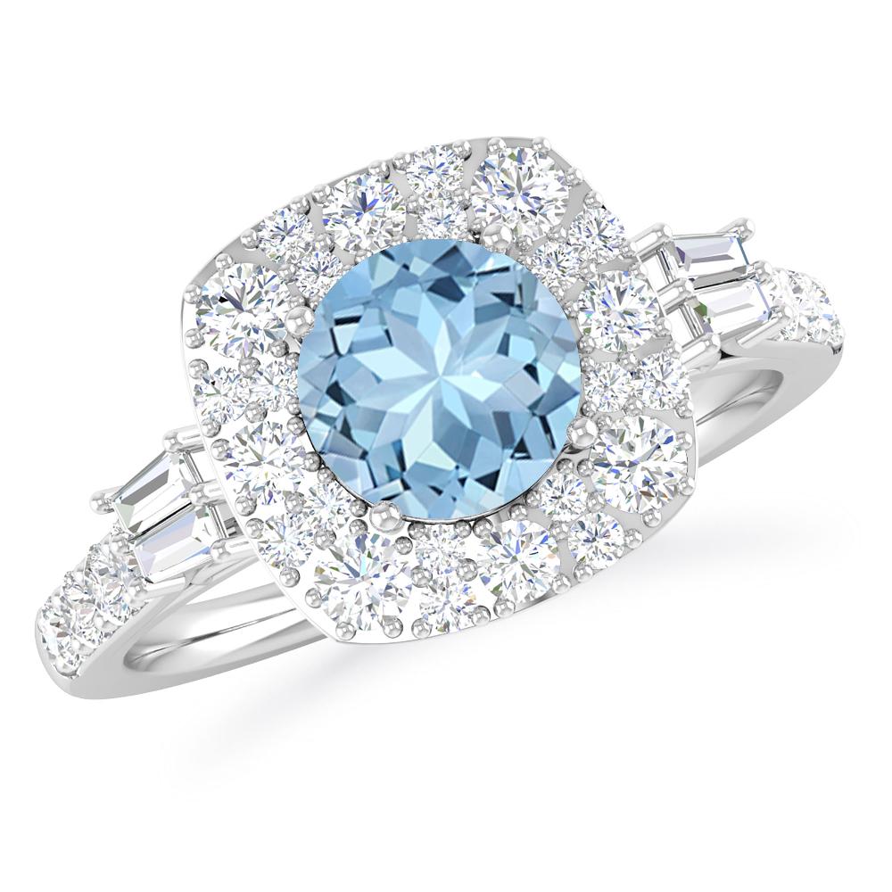 White Gold - Aquamarine