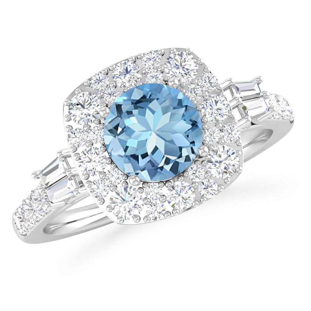 White Gold - Aquamarine