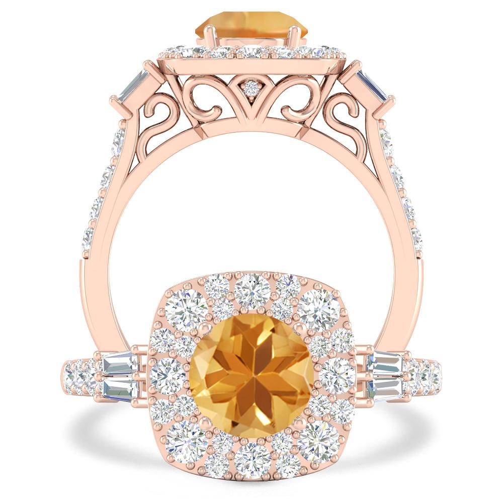 Rose Gold - Citrine