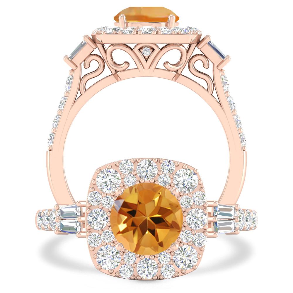 Rose Gold - Citrine