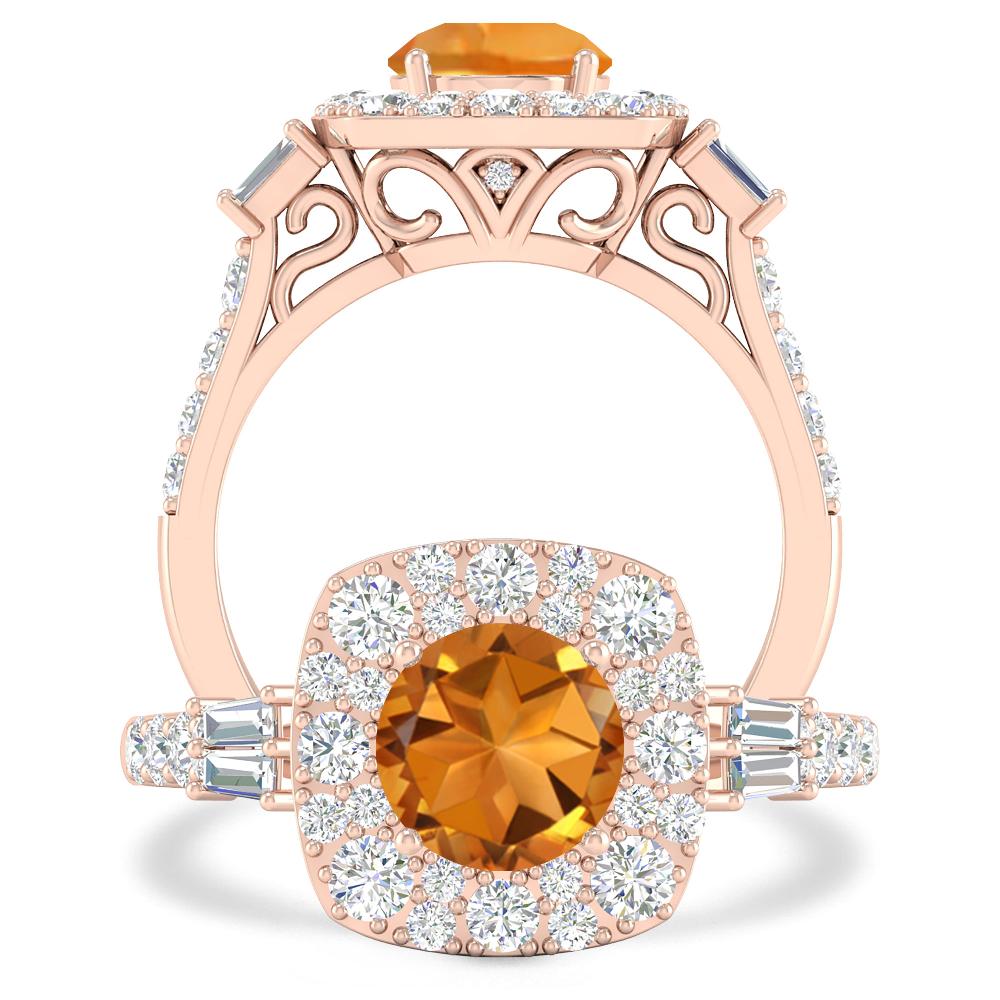 Rose Gold - Citrine