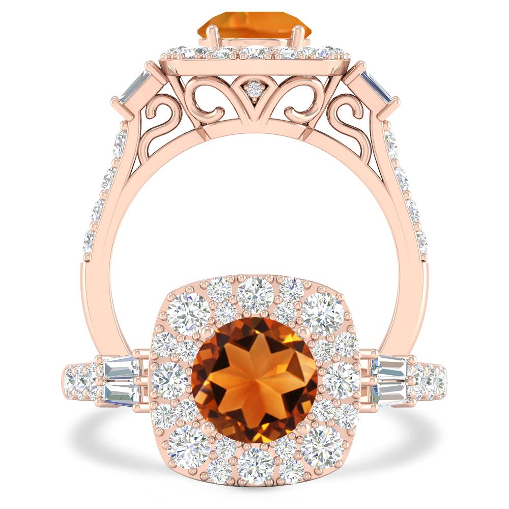 Rose Gold - Citrine