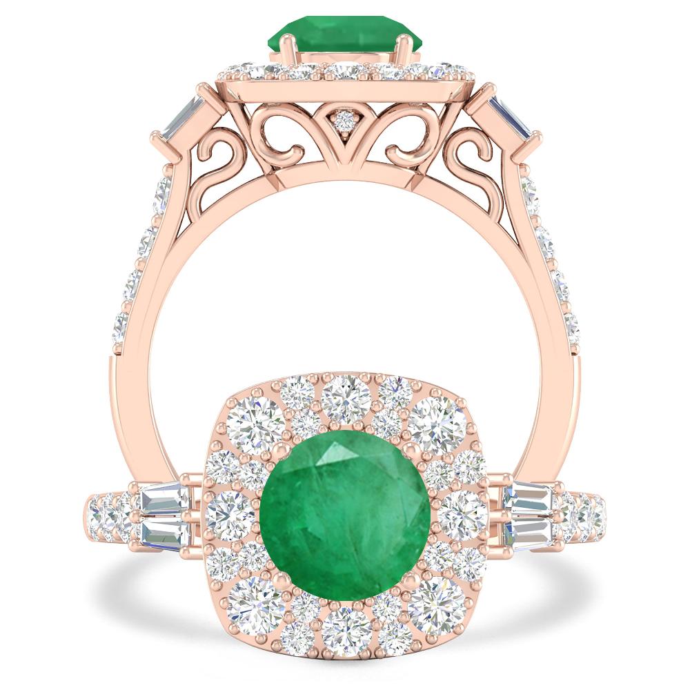 Rose Gold - Emerald