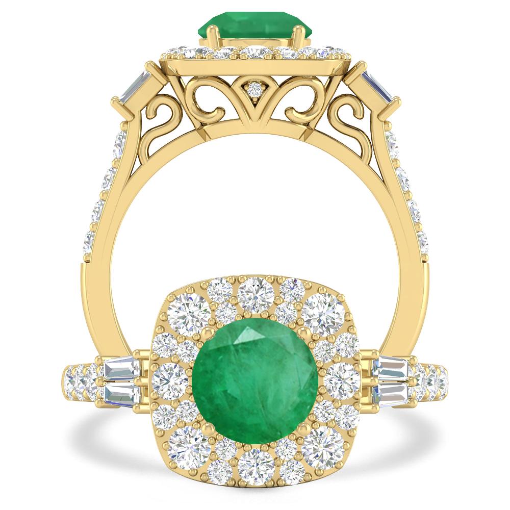 Yellow Gold - Emerald