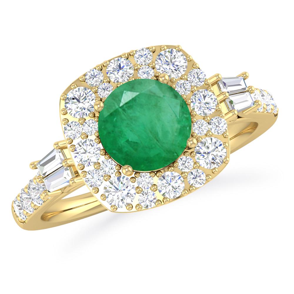 Yellow Gold - Emerald