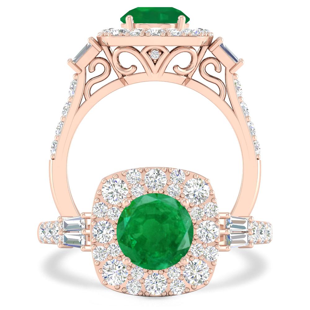 Rose Gold - Emerald