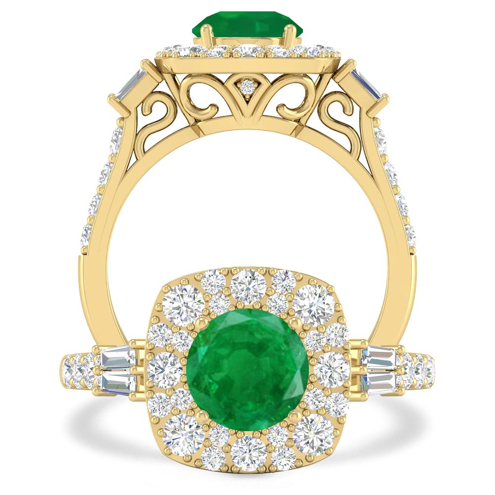 Yellow Gold - Emerald