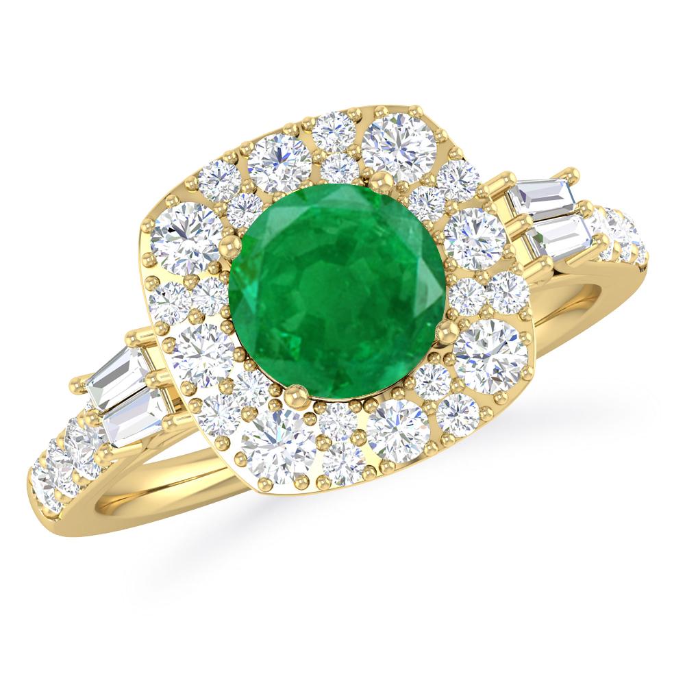 Yellow Gold - Emerald