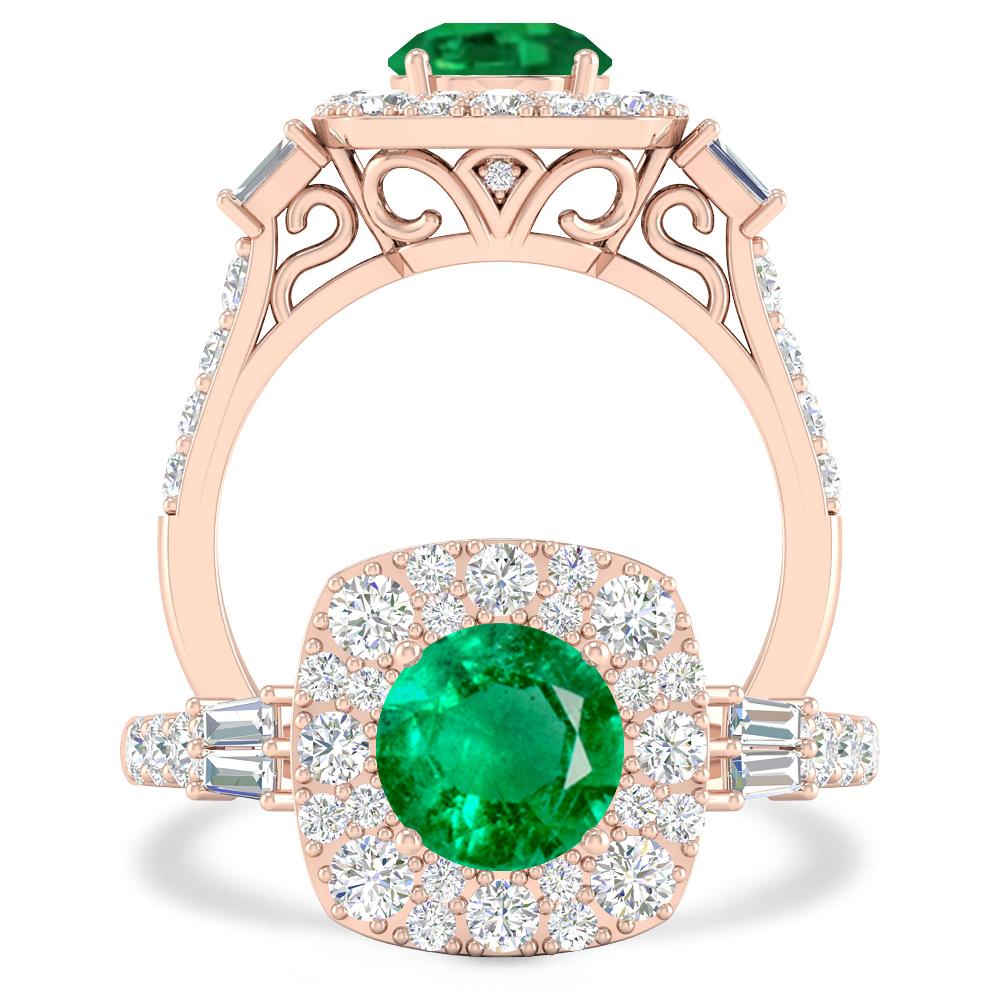 Rose Gold - Emerald