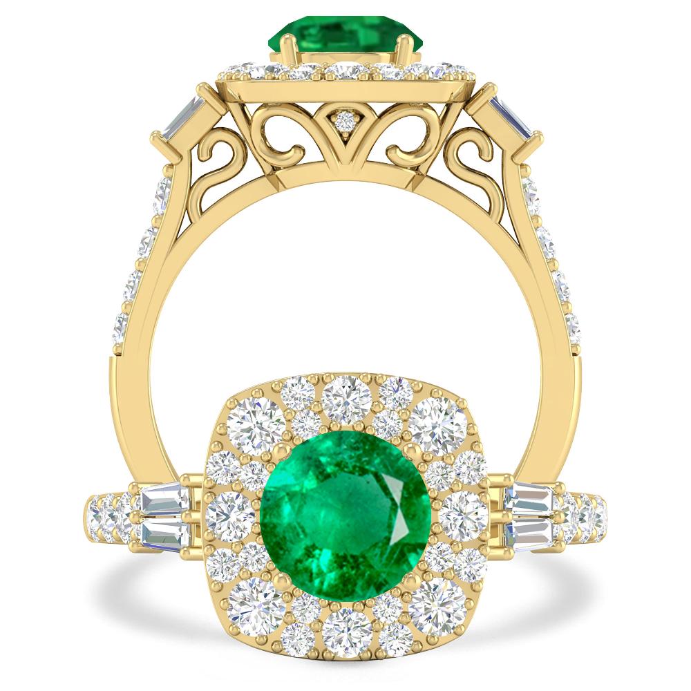 Yellow Gold - Emerald