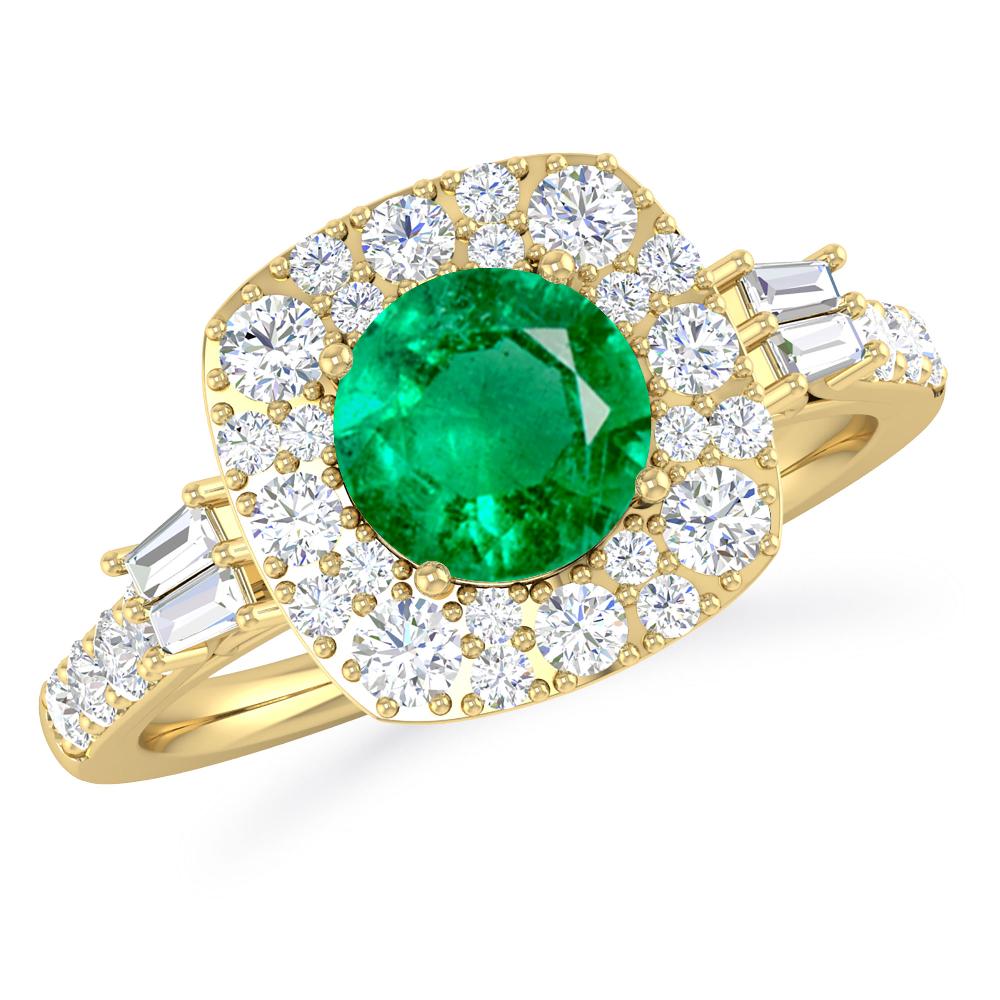 Yellow Gold - Emerald