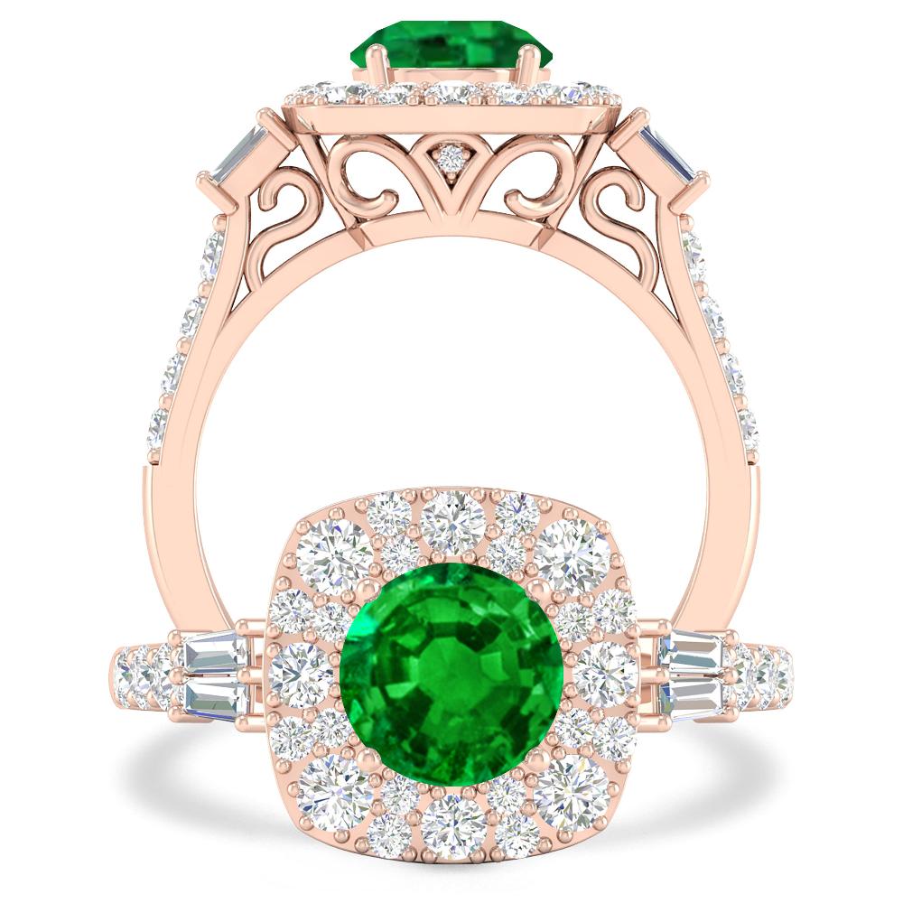 Rose Gold - Emerald