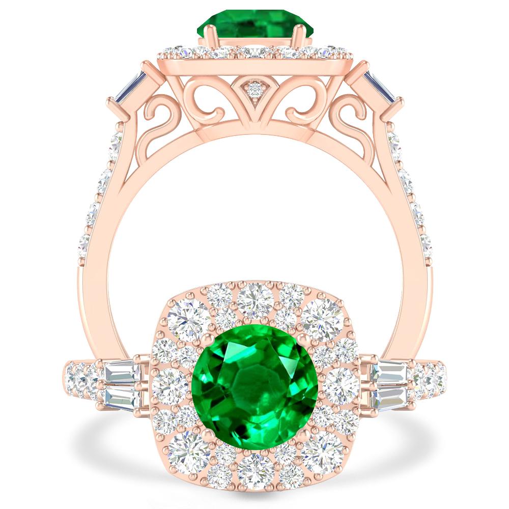 Rose Gold - Emerald