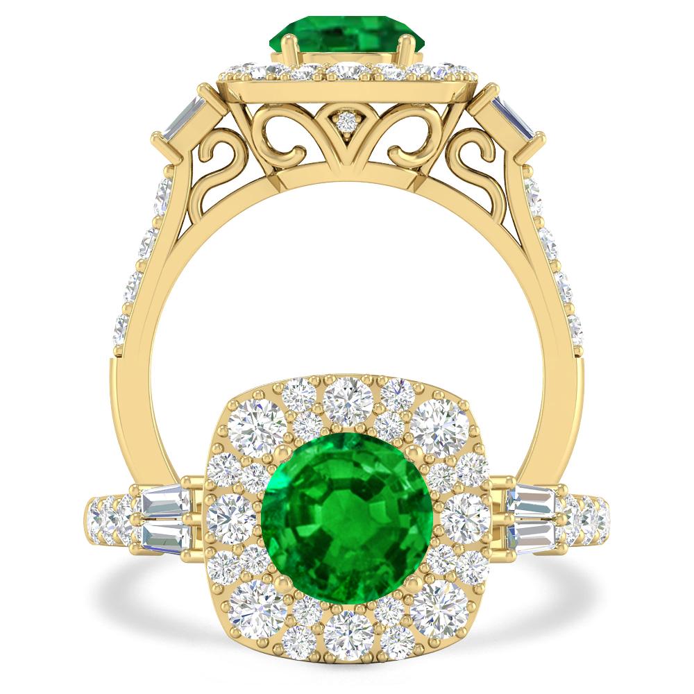 Yellow Gold - Emerald