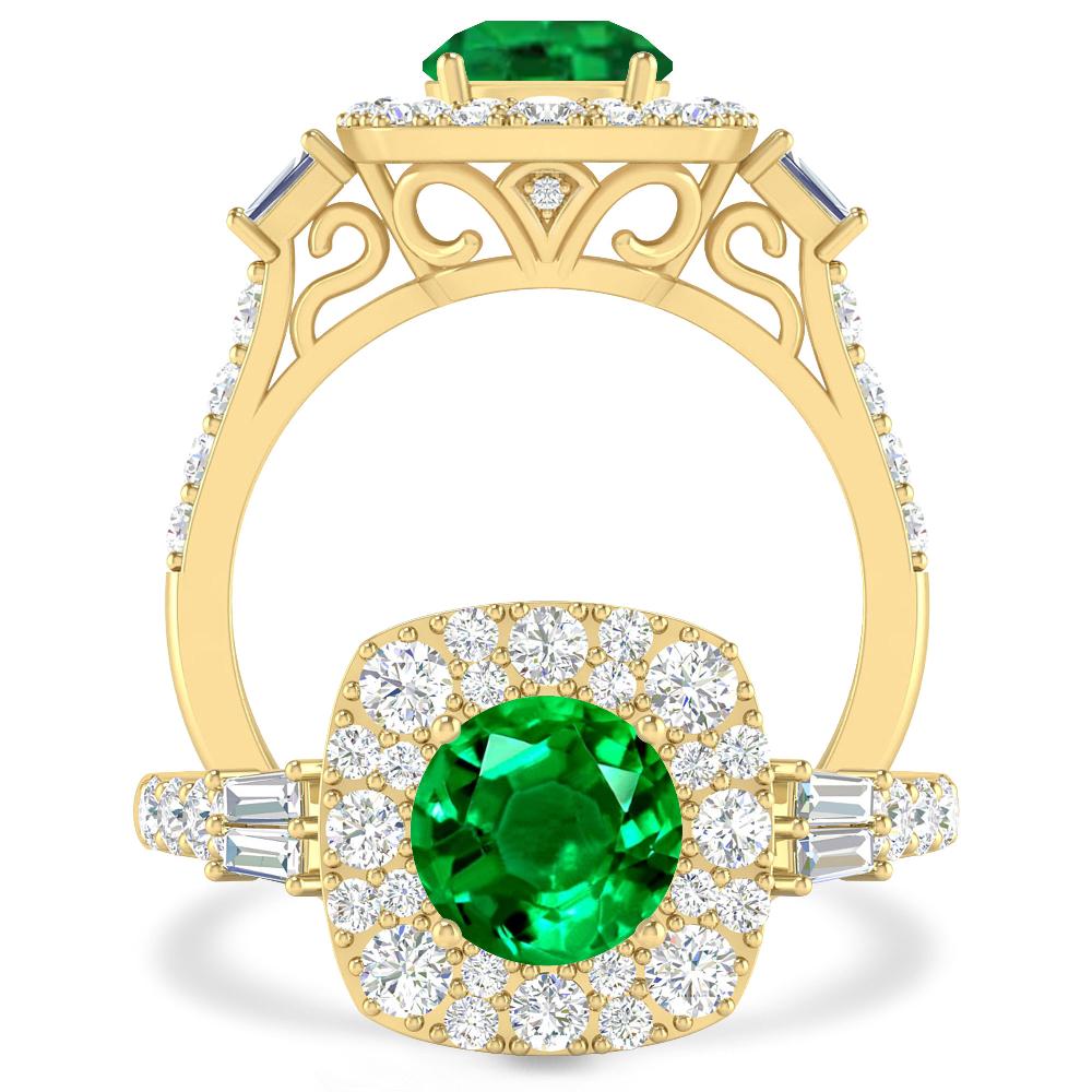 Yellow Gold - Emerald