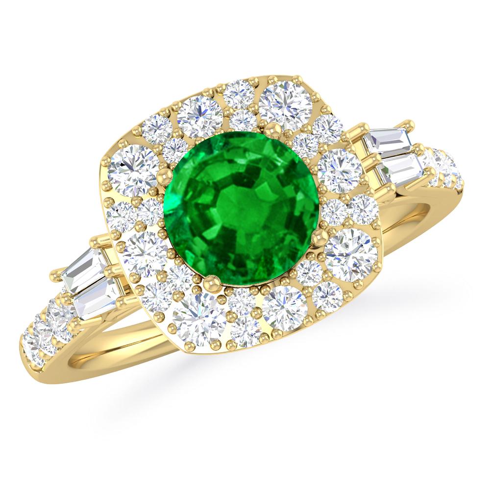 Yellow Gold - Emerald