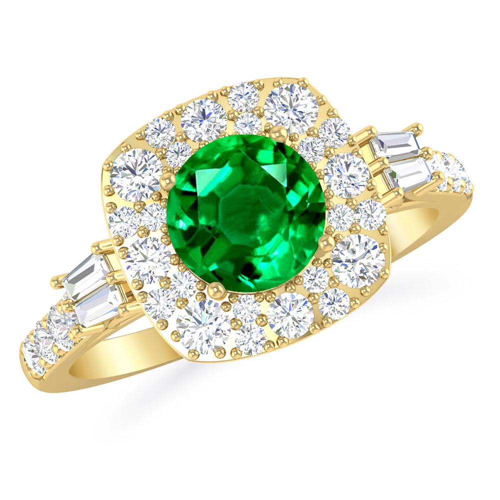 Yellow Gold - Emerald