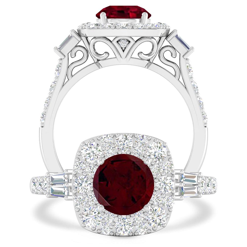 White Gold - Garnet