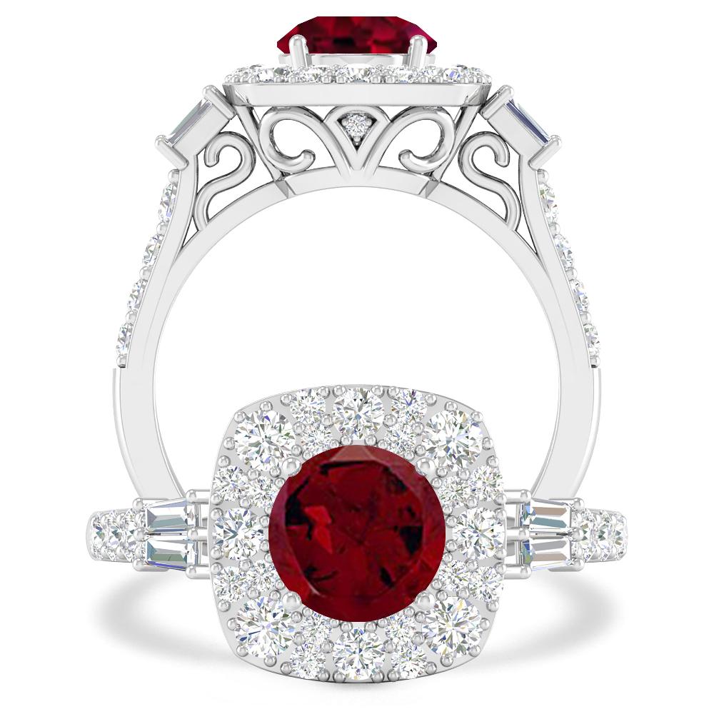 White Gold - Garnet