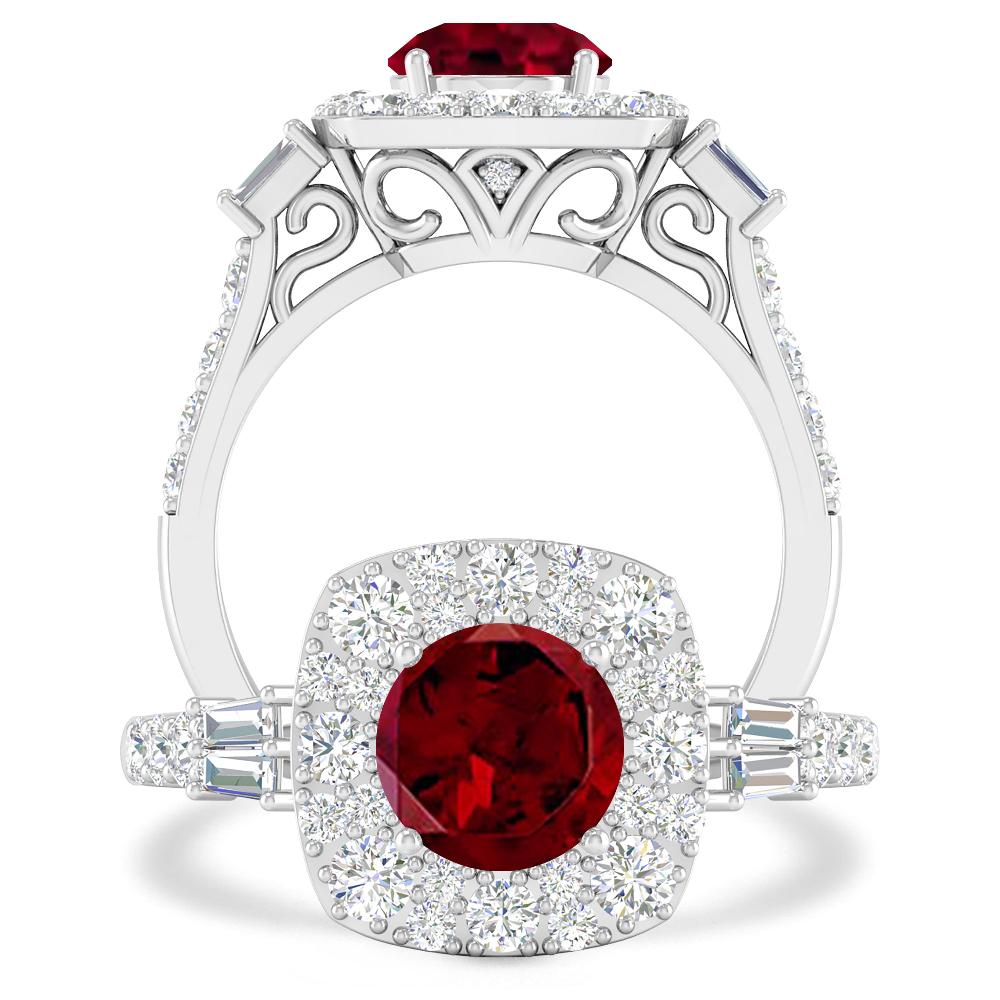 White Gold - Garnet