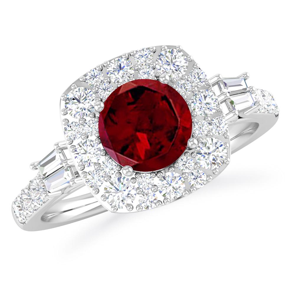 White Gold - Garnet