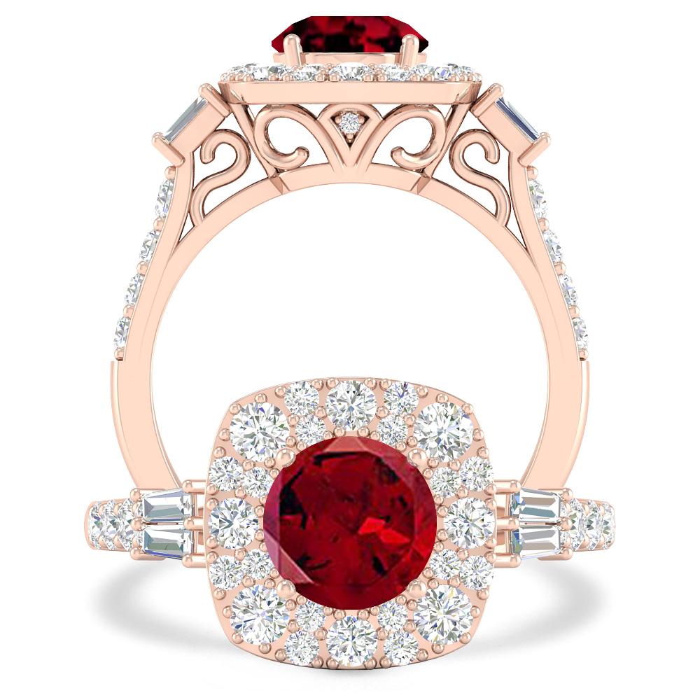 Rose Gold - Garnet