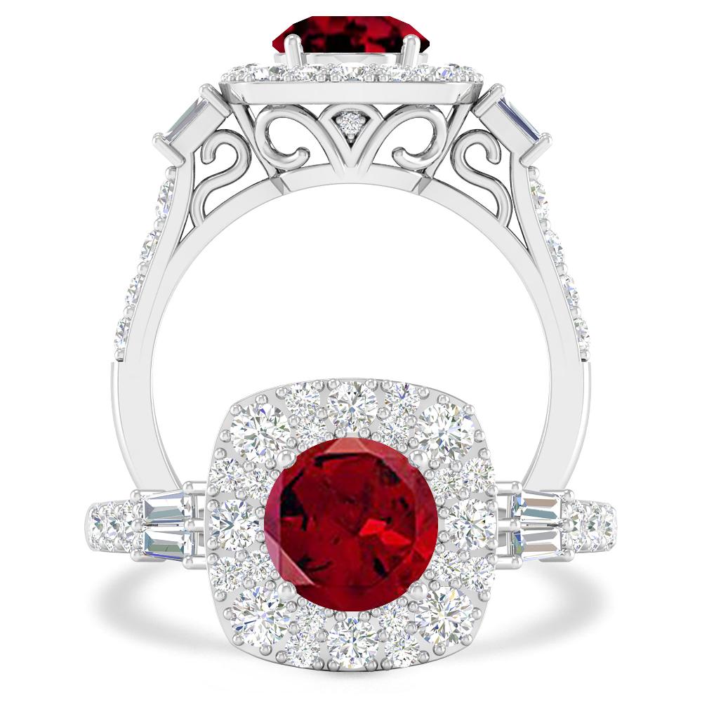 White Gold - Garnet