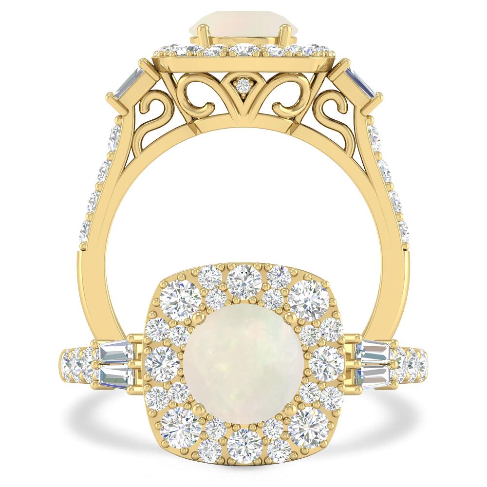 Yellow Gold - Opal