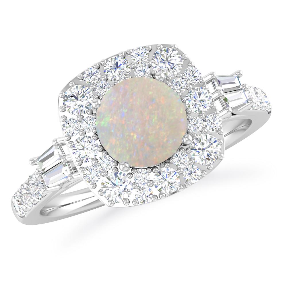 White Gold - Opal